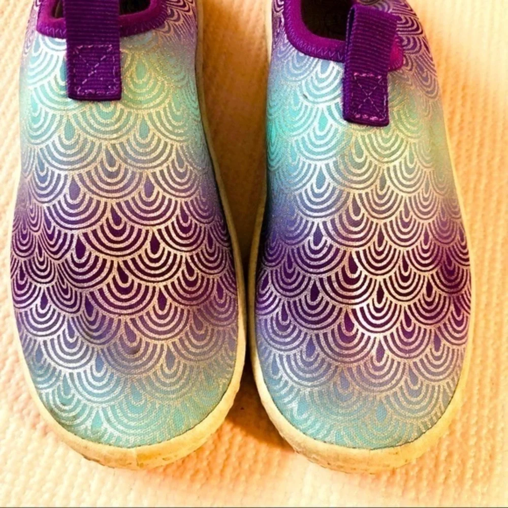 Kids' Grover Slip-On Water Shoes - Cat & Jack Mermaid Teal & Purple- Size 13